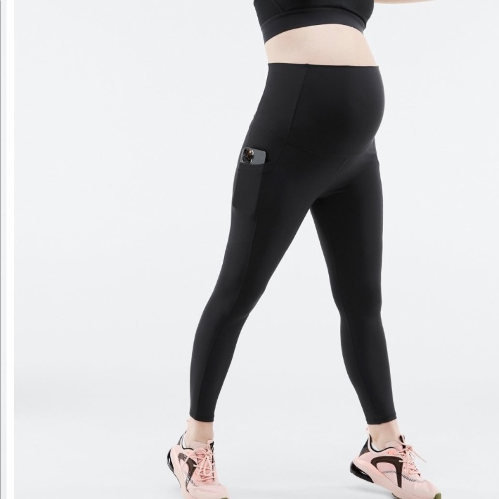 Fabletics Highwaisted Pureluxe Maternity Leggings With Pockets